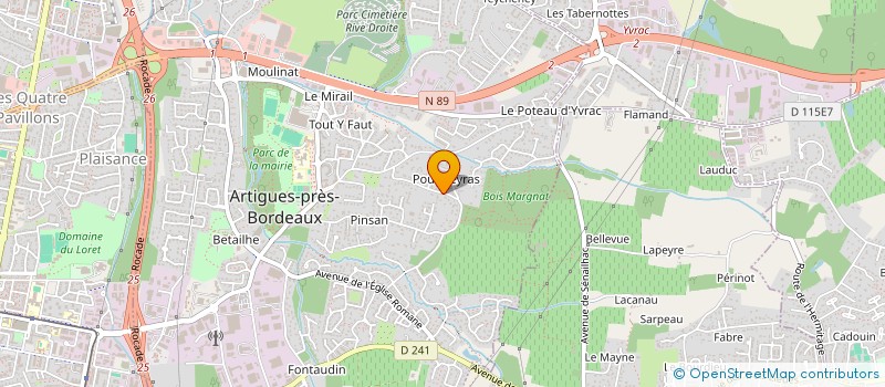 localisation de l'entreprise MONSIEUR MAXIME-ALBERT LICARI à ARTIGUES-PRES-BORDEAUX