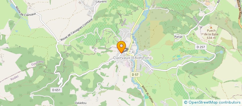 localisation de l'entreprise MONSIEUR MAXIME ALBOUY  CLAIRVAUX-D'AVEYRON