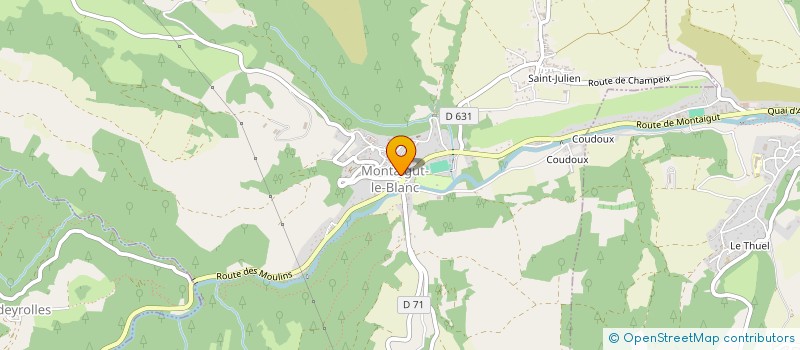 localisation de l'entreprise MONSIEUR MAXIME ALEXANDRE  MONTAIGUT-LE-BLANC