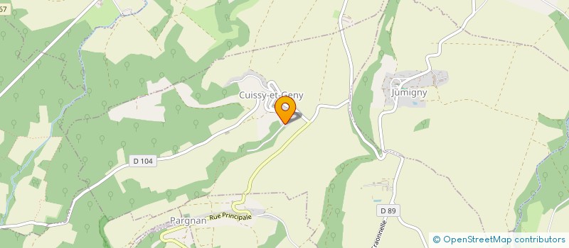 localisation de l'entreprise MONSIEUR MAXIME ALLART  CUISSY-ET-GENY