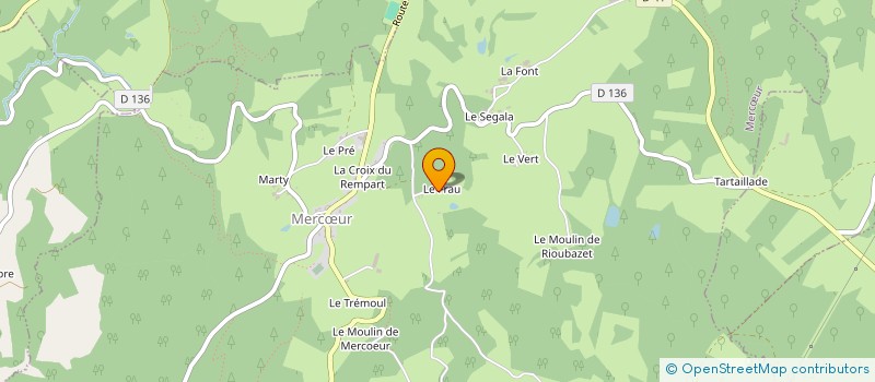 localisation de l'entreprise MONSIEUR MAXIME ALRIVIE à MERCŒUR