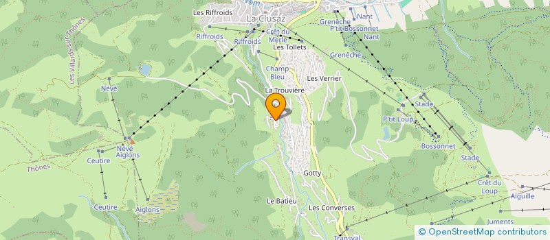 localisation de l'entreprise MONSIEUR MAXIME AMAND à LA CLUSAZ