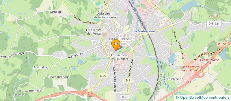 localisation de l'entreprise MONSIEUR MAXIME AMATO à LA SOUTERRAINE