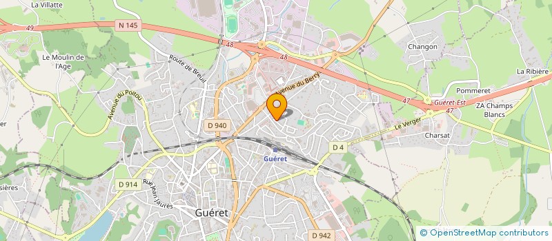 localisation de l'entreprise MONSIEUR MAXIME AMEAUME à GUERET