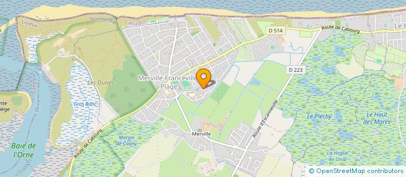 localisation de l'entreprise MONSIEUR MAXIME AMEY-AUBIN  MERVILLE-FRANCEVILLE-PLAGE