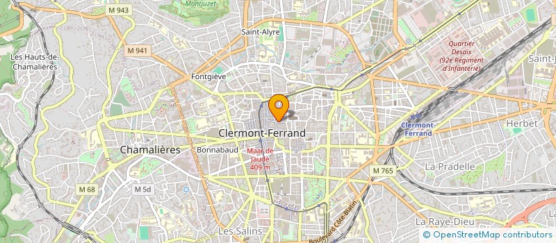 localisation de l'entreprise MONSIEUR MAXIME AMOUROUX  CLERMONT-FERRAND