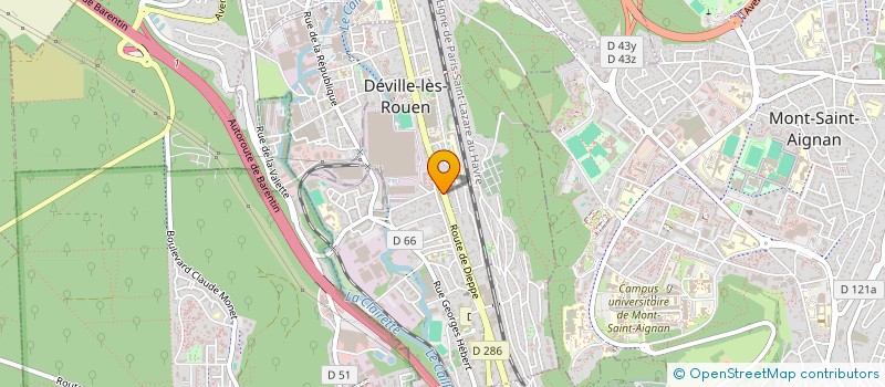 localisation de l'entreprise MONSIEUR MAXIME ARNOLD MICHELY à DEVILLE-LES-ROUEN