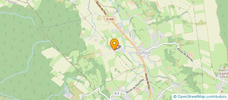 localisation de l'entreprise MONSIEUR MAXIME ARTIGAS  LOUBAJAC