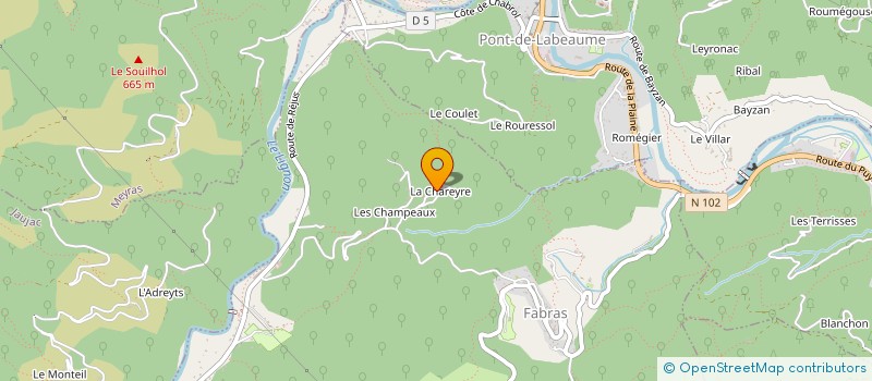 localisation de l'entreprise MONSIEUR MAXIME ASTIER  FABRAS