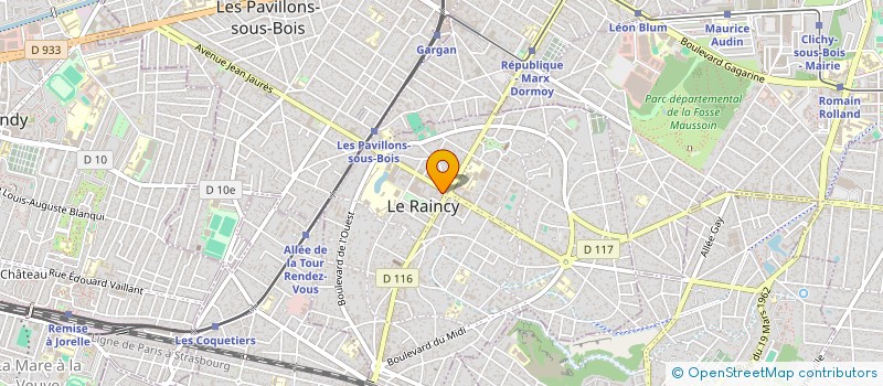 localisation de l'entreprise MONSIEUR MAXIME AZOULAY à LE RAINCY