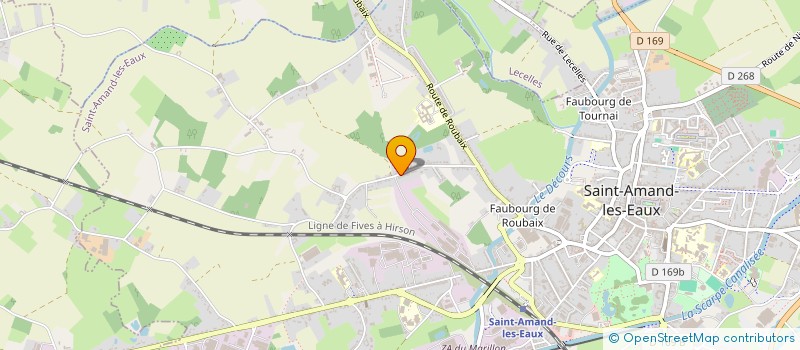 localisation de l'entreprise MONSIEUR MAXIME BACART à SAINT-AMAND-LES-EAUX