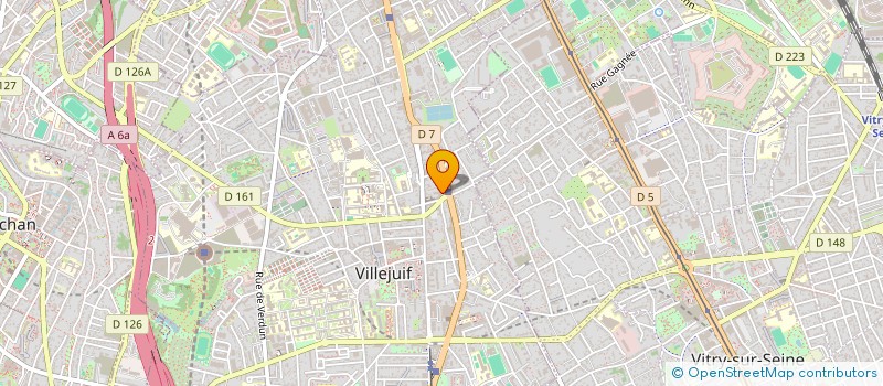 localisation de l'entreprise MONSIEUR MAXIME BACHY  VILLEJUIF