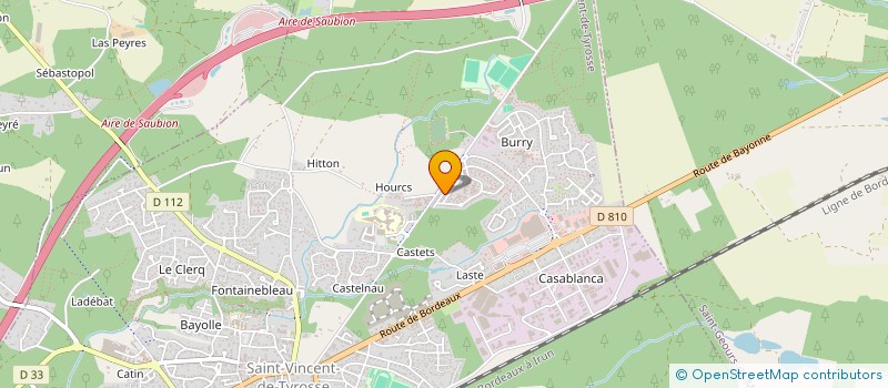 localisation de l'entreprise MONSIEUR MAXIME BADETS  SAINT-VINCENT-DE-TYROSSE