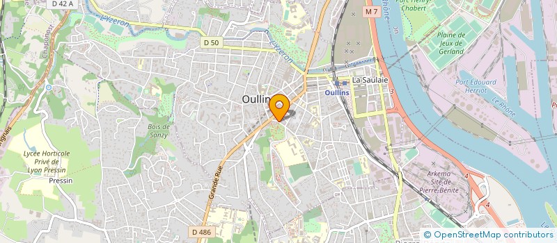 localisation de l'entreprise MONSIEUR MAXIME BALOUZAT  OULLINS-PIERRE-BENITE