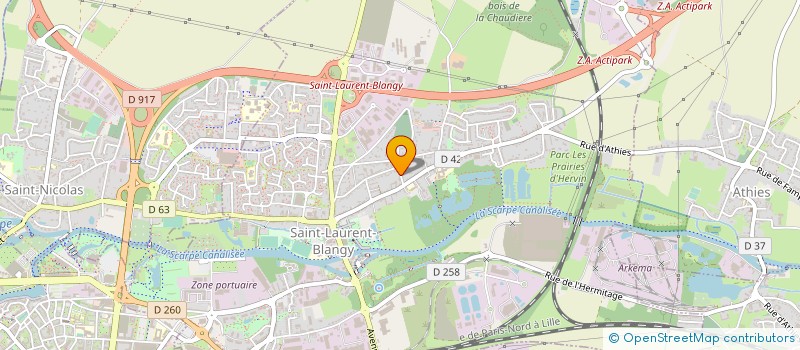 localisation de l'entreprise MONSIEUR MAXIME BANTIGNIES  FONTAINE-LES-COTEAUX