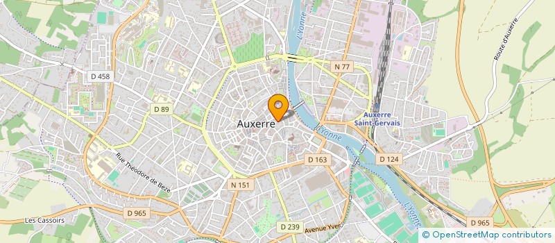 localisation de l'entreprise MONSIEUR MAXIME BAPTISTA  AUXERRE