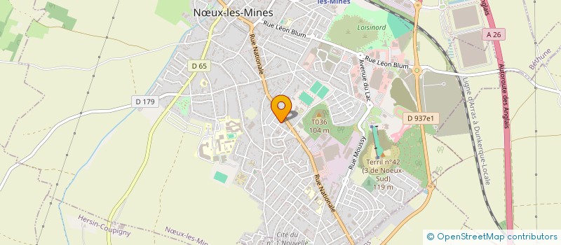 localisation de l'entreprise MONSIEUR MAXIME BARANZELLI à NŒUX-LES-MINES