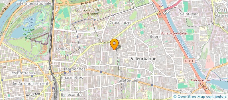 localisation de l'entreprise MONSIEUR MAXIME BARBIER  VILLEURBANNE