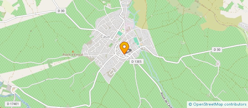 localisation de l'entreprise MONSIEUR MAXIME BARBIERI à CAUX