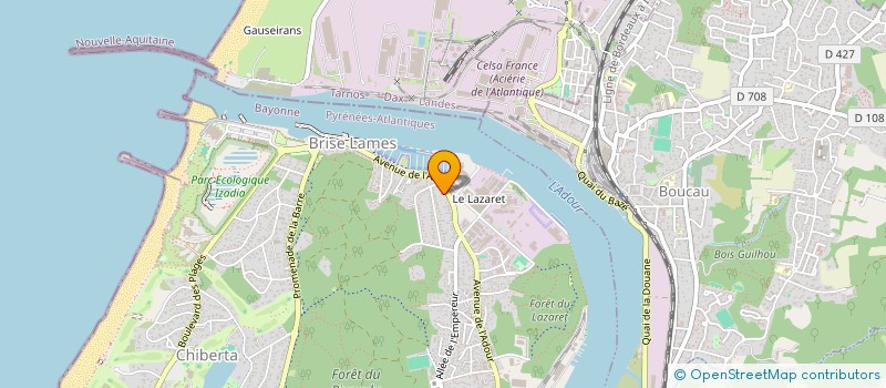 localisation de l'entreprise MONSIEUR MAXIME BAROZZI  ANGLET