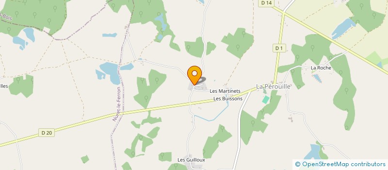 localisation de l'entreprise MONSIEUR MAXIME BARRAUD à LA PEROUILLE