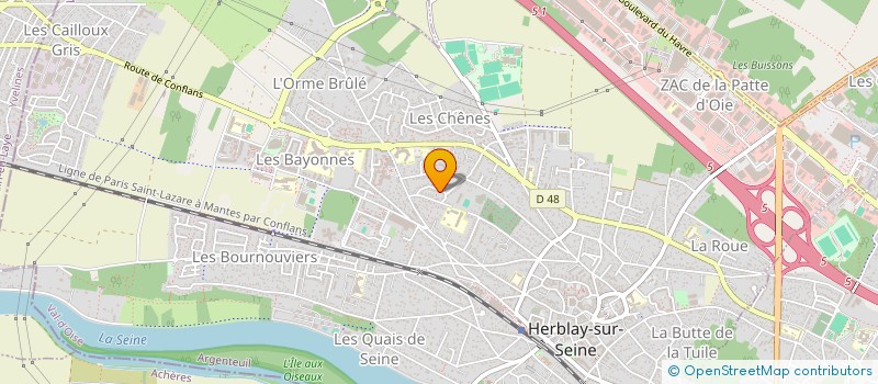 localisation de l'entreprise MONSIEUR MAXIME BATIFOULIER  HERBLAY-SUR-SEINE