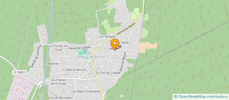 localisation de l'entreprise MONSIEUR MAXIME BATTUT  LEGE-CAP-FERRET