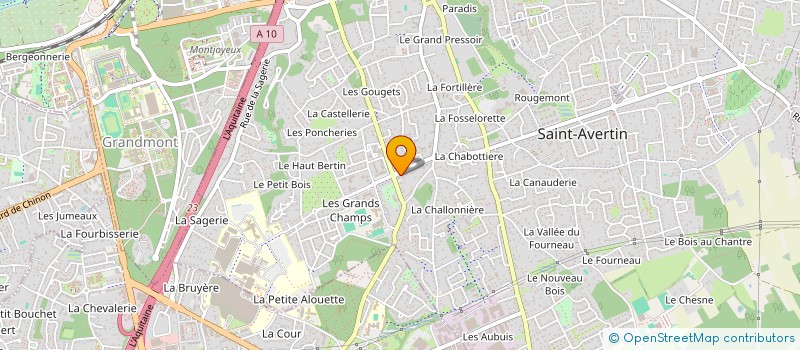 localisation de l'entreprise MONSIEUR MAXIME BAUCHERON  SAINT-AVERTIN