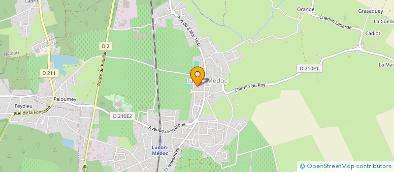 localisation de l'entreprise MONSIEUR MAXIME BAUP  LUDON-MEDOC
