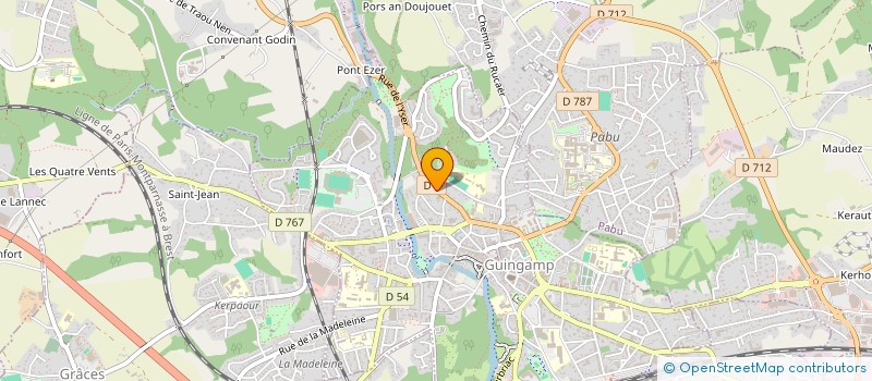 localisation de l'entreprise MONSIEUR MAXIME BAYEUL à GUINGAMP