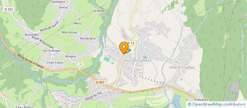 localisation de l'entreprise MONSIEUR MAXIME BEAUDOIN  VIUZ-EN-SALLAZ