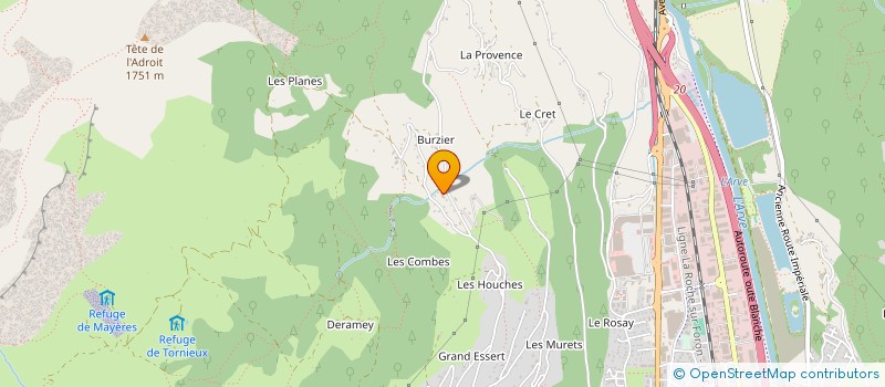 localisation de l'entreprise MONSIEUR MAXIME BEAUMONT PERROLLAZ  SALLANCHES