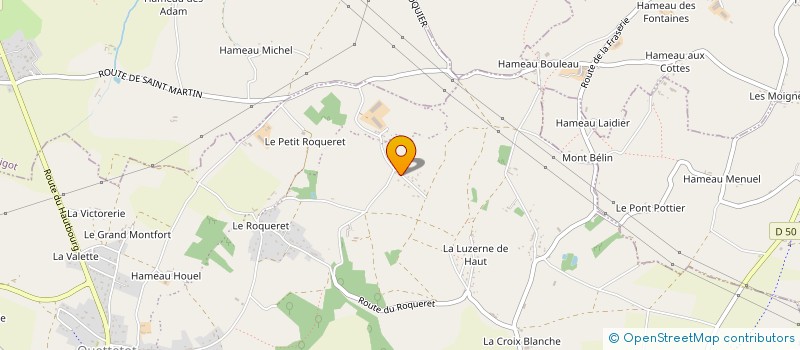 localisation de l'entreprise MONSIEUR MAXIME BECQUET  BRICQUEBEC-EN-COTENTIN