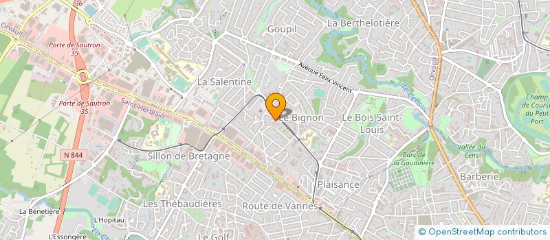 localisation de l'entreprise MONSIEUR MAXIME BEE à ORVAULT