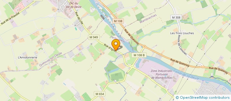 localisation de l'entreprise MONSIEUR MAXIME BEGHIN  VERLINGHEM