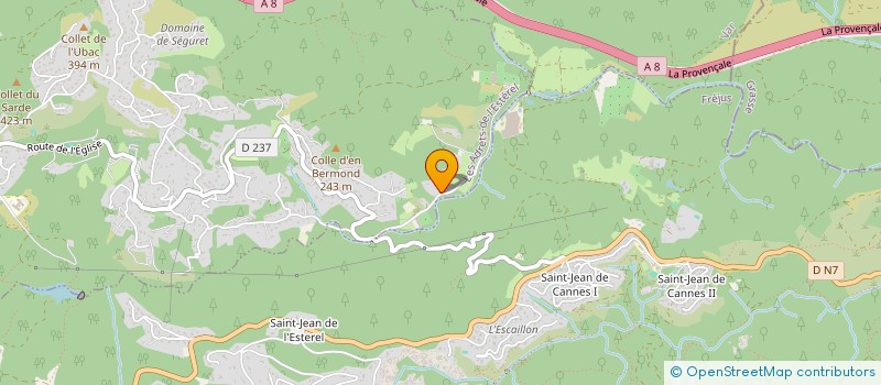 localisation de l'entreprise MONSIEUR MAXIME BEHAR  LES ADRETS-DE-L'ESTEREL