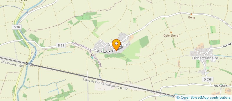 localisation de l'entreprise MONSIEUR MAXIME BEJEAN  WINGERSHEIM LES QUATRE BANS