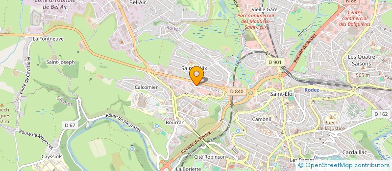localisation de l'entreprise MONSIEUR MAXIME BEL à RODEZ