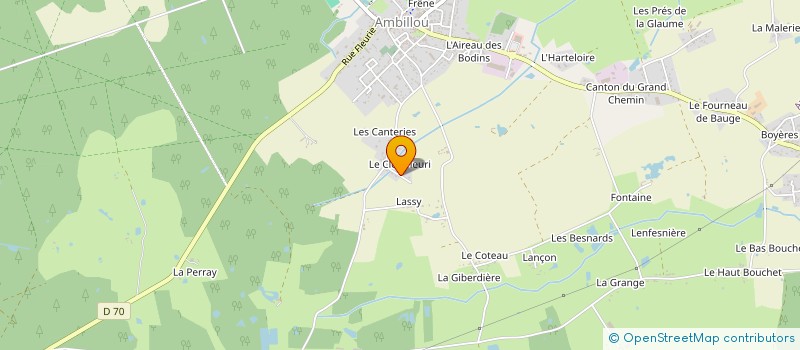 localisation de l'entreprise MONSIEUR MAXIME BELLANDE  AMBILLOU