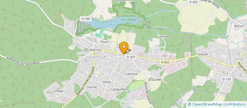 localisation de l'entreprise MONSIEUR MAXIME BELLOCQ  SEIGNOSSE