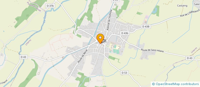 localisation de l'entreprise MONSIEUR MAXIME BENAZET à LHERM