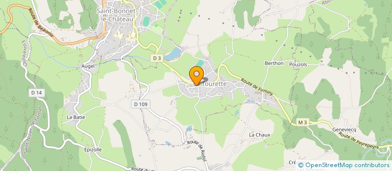 localisation de l'entreprise MONSIEUR MAXIME BENETIERE  LA TOURETTE