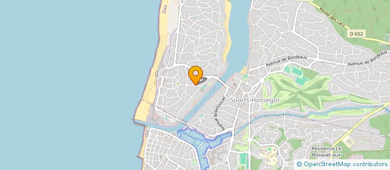 localisation de l'entreprise MONSIEUR MAXIME BENETRIX  SOORTS-HOSSEGOR