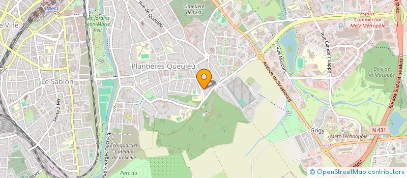 localisation de l'entreprise MONSIEUR MAXIME BENICHOU  METZ