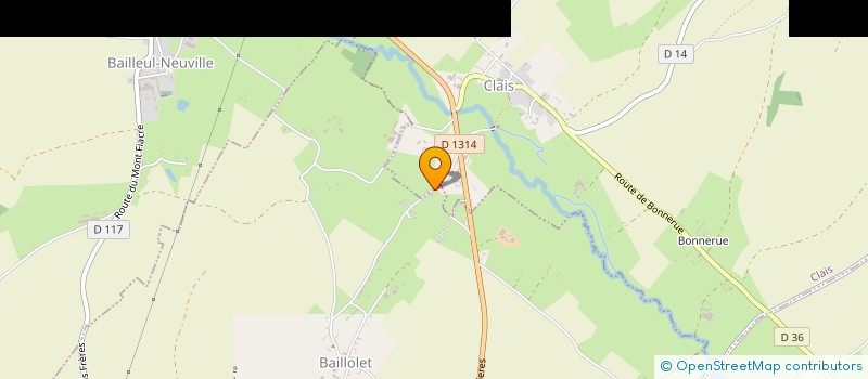 localisation de l'entreprise MONSIEUR MAXIME BEQUERELLE  BAILLOLET