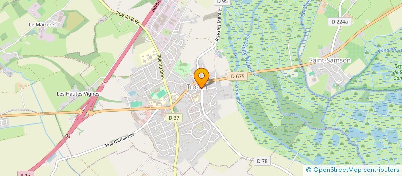 localisation de l'entreprise MONSIEUR MAXIME BERCERON  TROARN