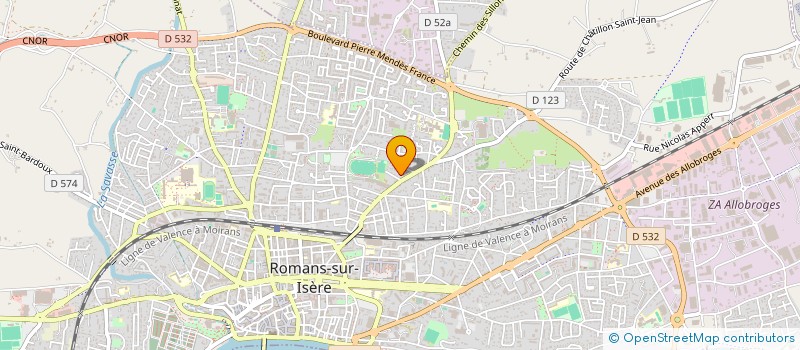 localisation de l'entreprise MONSIEUR MAXIME BERCHE  ROMANS-SUR-ISERE