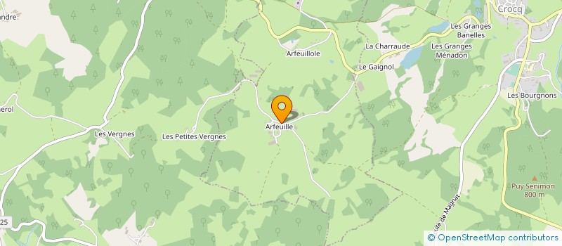 localisation de l'entreprise MONSIEUR MAXIME BERGER à SAINT PARDOUX D ARNET