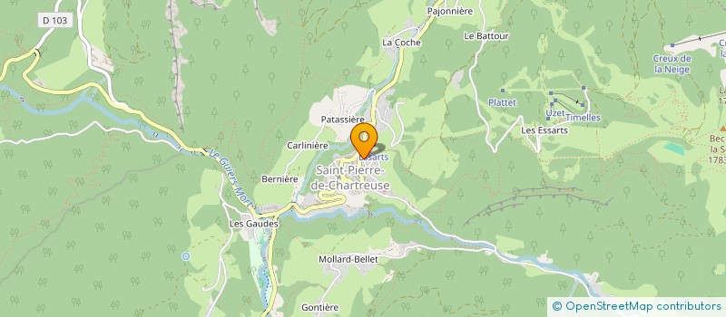 localisation de l'entreprise MONSIEUR MAXIME BERGERAND  SAINT-PIERRE-DE-CHARTREUSE