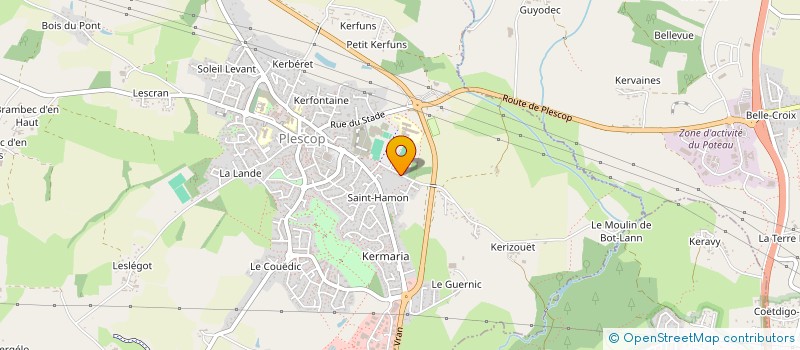 localisation de l'entreprise MONSIEUR MAXIME BERHUET  PLESCOP